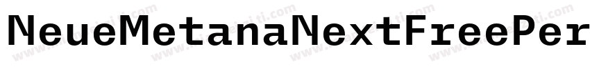 NeueMetanaNextFreePersonal Sm字体转换